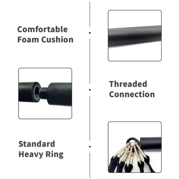 Sad313dc7a5f14c97bdd2fe396496f711H.webp Workout Bar Fits All Resistance Bands with Clip Portable Resistance Bands Exercise Bar for Fitness Home Gym Workout Full Body