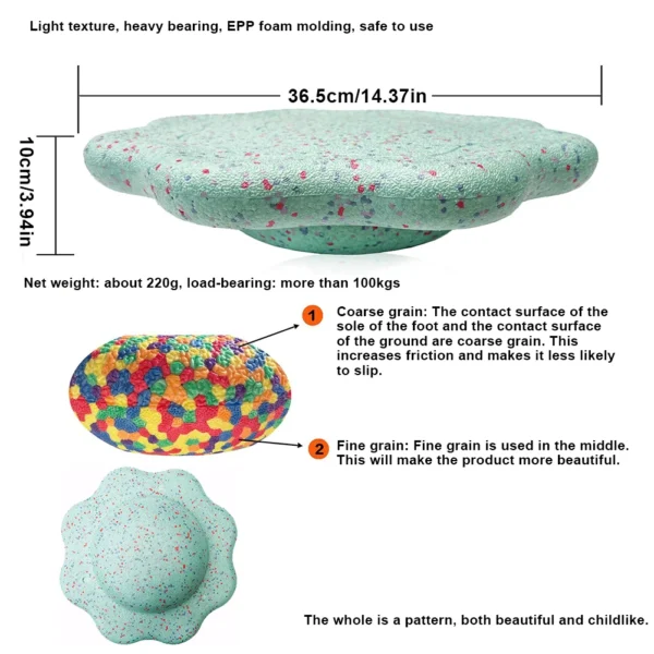 Children's Balance Training Foam Step Sensory Tube Assisted Outdoor Games Stacking Stones Flower Balance Sports Baby Toys Gifts