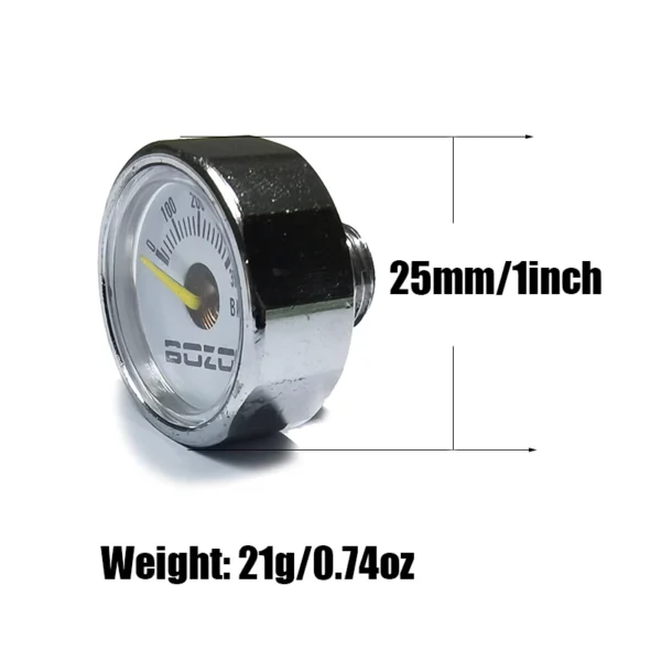 S4f5aae06798844c388f77884a91326b8N.webp Mini 200bar 350bar Manometer Gauge 1inch 1/8NPT 1/8BSPP M10*1 High Pressure Hand Pump Diving Mountaineering