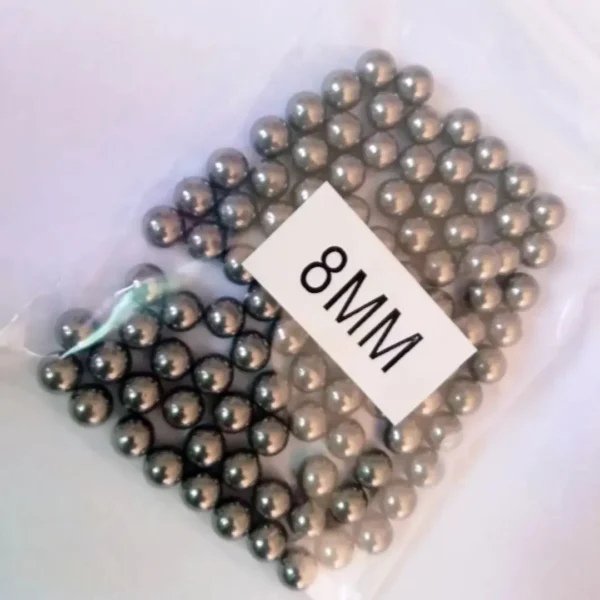 High Carbon Steel Beads 50-100pcs - 6mm & 8mm, Durable for Bearings, Slingshots, Pinball, Industrial Use - Shooting Accessories