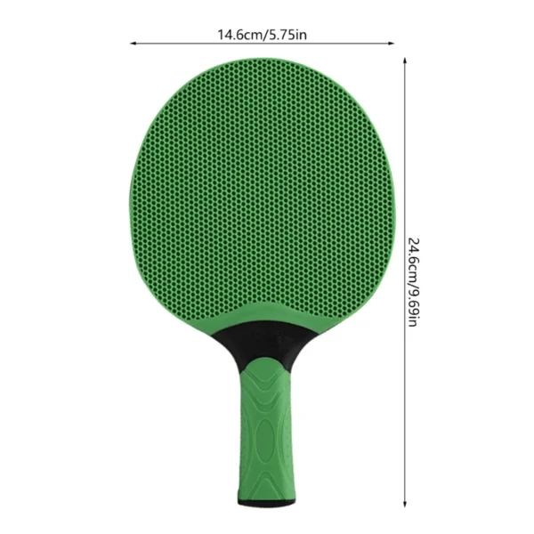Rubber Table Tennis Rackets PingPong Paddle Training Table Tennis Bat Table Tennis Accessorys for Indoor Outdoor Game