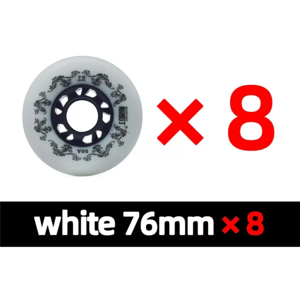 8pcs 90A 72mm 76mm 80mm roller skates wheel inline slide wheels asphalt ruedas roller skating tyre rodas SEBA ILQ11 Fast Ship608