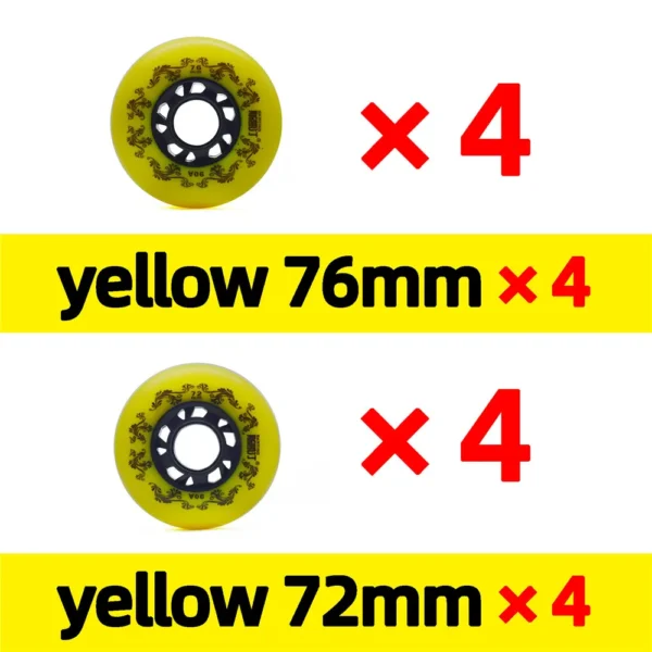 8pcs 90A 72mm 76mm 80mm roller skates wheel inline slide wheels asphalt ruedas roller skating tyre rodas SEBA ILQ11 Fast Ship608