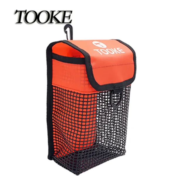 Hc946f282901f445aa6934d0616de2fafy.webp Scuba Diving Reel Bolt Snap & SMB Safety Marker Buoy Mesh Gear Bag Equipment Holder Carry Pouch - Choice of Colors