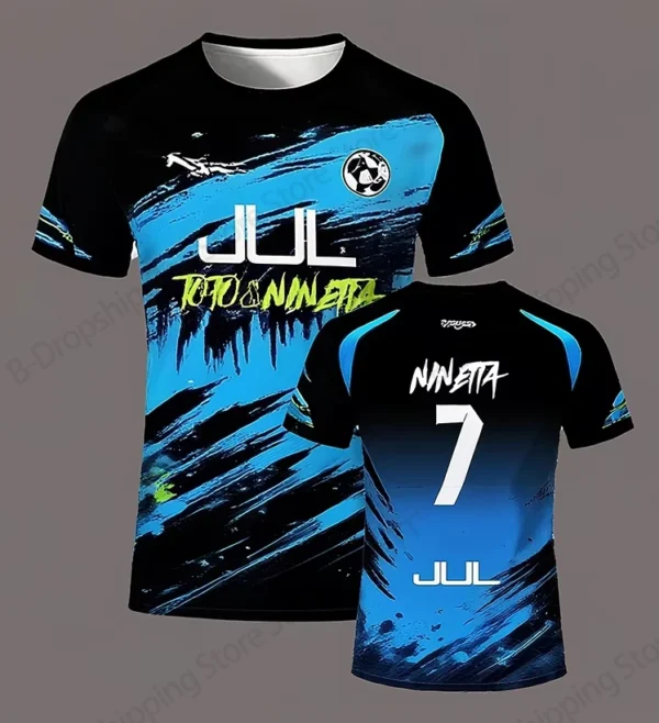 Jersey 90 minute JUL MM8 Football 3d Print T-shirt Men Women Fashion Short Sleeve Tops Tees Sports Tshirt Y2k Clothing New 2025