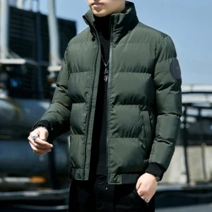 Hiking Jacket Collar  Casual Cotton-padded Clothes Windproof and Cold-resistant Jacket Coat CoatMen's Autumn Winter Warm Jackets