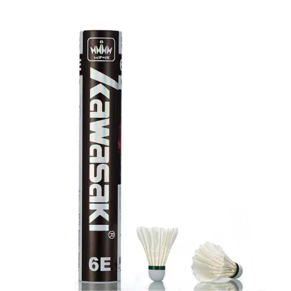 S155509e8ac7841e6829557b1dad3433cf.webp 12PCS Kawasaki Badminton Shuttlecock King 8E Goose Feather Badminton Shuttlecock Training Sports Speed 76 77 Badminton Ball