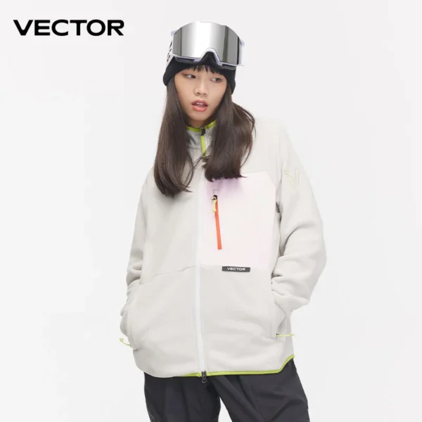 S199c096d241041a19ce196a0304f27fb0.webp VECTOR Fleece Jacket Woman Autumn Winter Warm Coats Men Clothing 2023 Contrast Sleeve Sweatshirt Coats Color Outdoor Jakcets