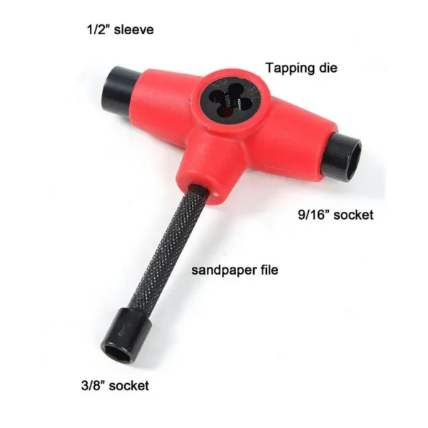 Skateboard T Tool T Shape Skateboard Tool Skateboarding Wrench Repair Tool Roller Skate Wrench For Skates And Quad Skates