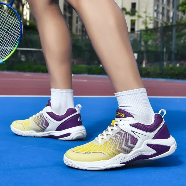 S1d6a29914a34423a966b3fd8b827283aD.webp High-quality Badminton Trainers for Men and Women Blue Athletic Shoes with Anti-Slip Sole for Indoor and Outdoor Sports