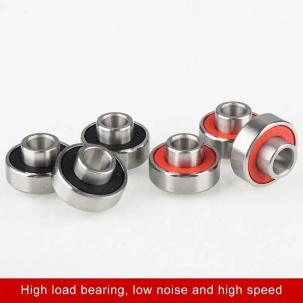 4/8pcs 608-2RS Skateboard Bearings Long Plate Integrated Bearing Long Life High Speed Silent Speed Bearing Parts & Accessories