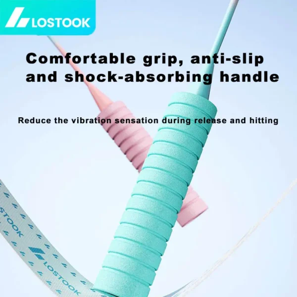 S24e794288e414d4196446c9c858c50ccq.webp LOSTOOK Badminton Racket with 3 Nylon Shuttlecocks/1 Carry Bag Original By Beginners Badminton Set Sports Fitness equipment