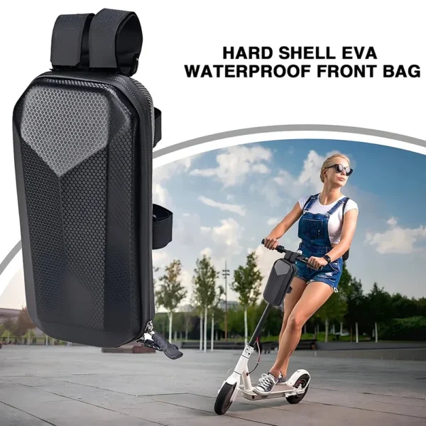 Electric Scooter Bag Storage Electric Bike Handlebar Bag Scooter Storage Bag with Large Capacity Waterproof Front Handlebar Bag