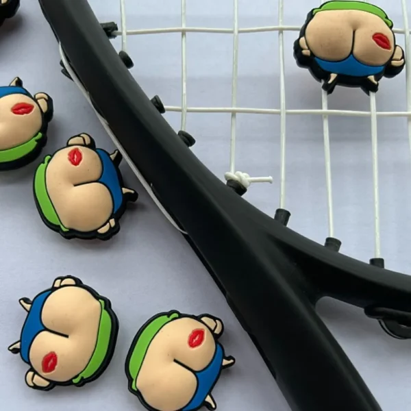 S28ba033fdbe2482aaa1a4c8f720e1bccT.webp PP Tennis Racquet Dampener Chinese Heart Anti-vibration Tennis Racket Vibration Silicone Durable Tennis Racket Shock Absorber