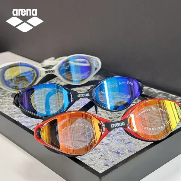 Arena Swimming Goggles Men's and Women's Waterproof Anti-fog Coated Swimming Goggles Swimming Cap Set
