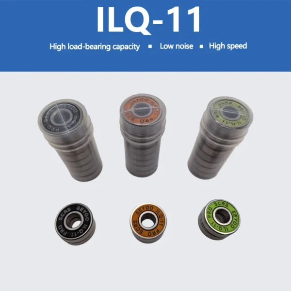 8PC bearings ILQ-11 high-speed bearings are suitable forskateboard long board inline roller skates and ice skates with low noise