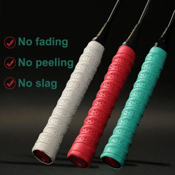 Racket Grip Sweat-absorbent Grip Premium Perforated Anti-slip Tennis Overgrip for Rackets Thickened Non-slip Band for Badminton