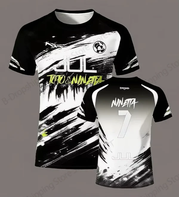 Jersey 90 minute JUL MM8 Football 3d Print T-shirt Men Women Fashion Short Sleeve Tops Tees Sports Tshirt Y2k Clothing New 2025