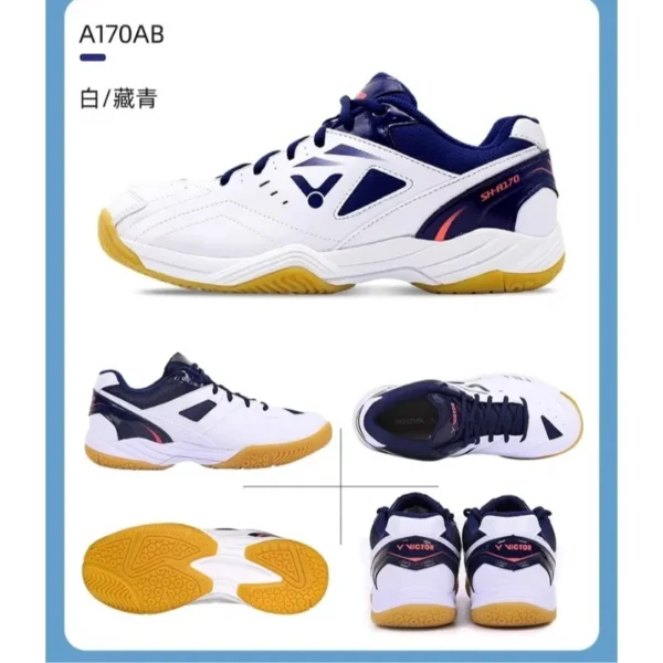 S37697dc204c74577a8acbb912d6945dd6.webp Original VICTOR A170 Anti-slip, wear-resistant, shock-absorbing, breathable badminton shoes tennis Sports Wide tennis shoes