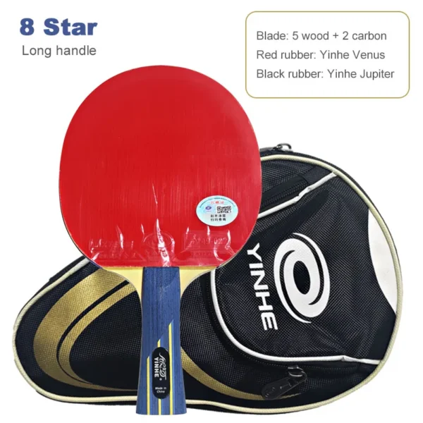 Yinhe Professional Table Tennis Racket 7/8/9/10 Star Carbon Offensive Ping Pong Racket Lightweight Elastic with ITTF Approved