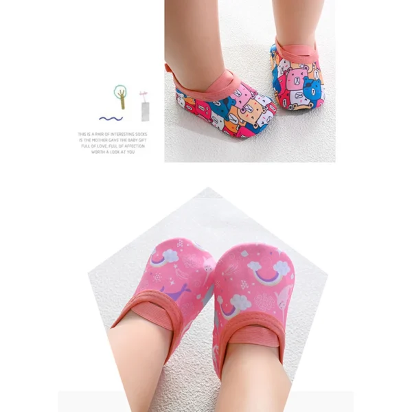 Kids Quick Dry Non-Slip Barefoot Shoes Beach Seaside Water Shoes Outdoor Aqua Socks for Boy Girl Soft Surfing Swimming Shoes