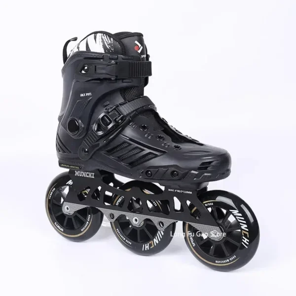 DF - Big three wheel speed skates adult professional racing roller skates adult roller skating children skates for men and women