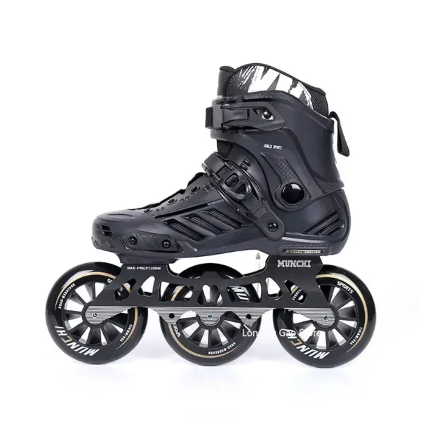 DF - Big three wheel speed skates adult professional racing roller skates adult roller skating children skates for men and women