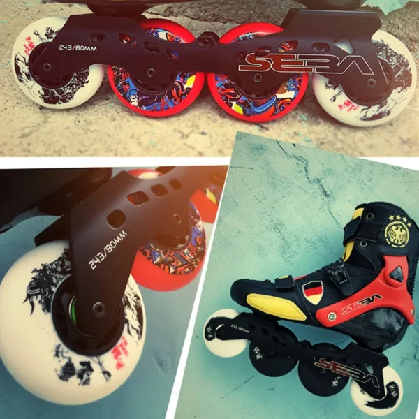 88A to 90A 72 76 80 mm Slide Inline Roller Skates Wheels for FSK Street Driveway Sakting for Professional SEBA Powerslide Patine
