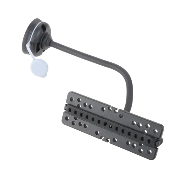 1pc Kayak Electronic Fish Finder Mount Base 360 Degree Swivel Fishfinder GPS Plate Rotating Boat Supporter Black Nylon