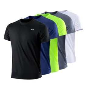 S4c3c73827fa748dc81d7096bae07f136K.webp Men's Quick Dry Short Sleeve Gym Running Moisture Wicking Round Neck T-Shirt Training Exercise Gym Sport Shirt Tops Lightweight
