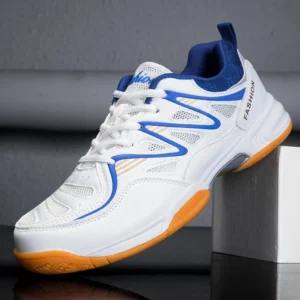 New Sports Shoes for Men and Women, Low-Cut Lace-Up Thick-Soled Shock-Proof Table Tennis Shoes and Badminton Shoes