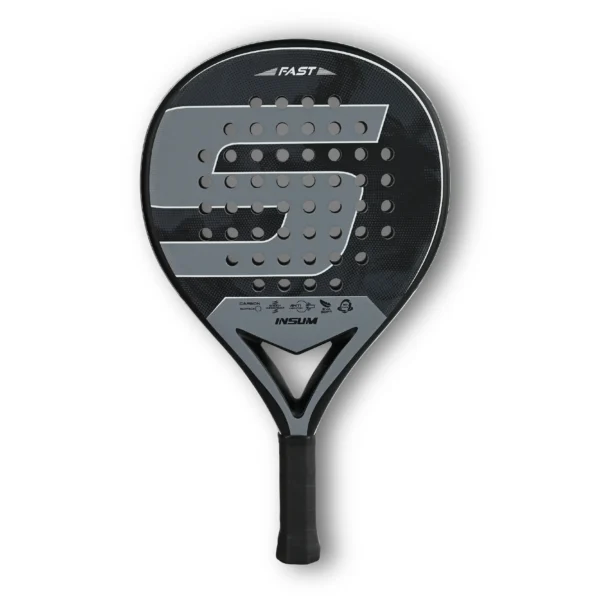 INSUM Padel Racket 2022 Carbon Fiber Soft EVA Surface High Balance Diamond Shape Sports Racket for Advanced Players Paddle