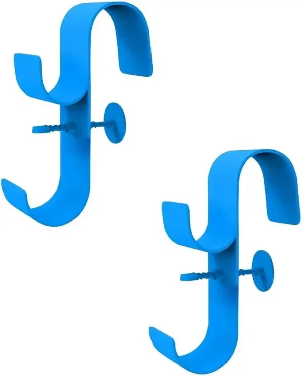 Poolside Pool Leaf Skimmer Net Holder  Above Ground Pool Pole Hange Adjustable Telescopic Swimming Pole Hooks  Accessories