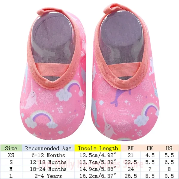 Kids Quick Dry Non-Slip Barefoot Shoes Beach Seaside Water Shoes Outdoor Aqua Socks for Boy Girl Soft Surfing Swimming Shoes