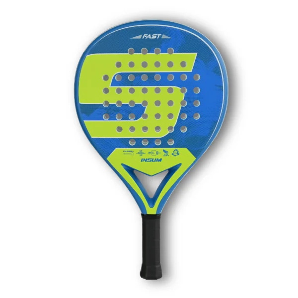 INSUM Padel Racket 2022 Carbon Fiber Soft EVA Surface High Balance Diamond Shape Sports Racket for Advanced Players Paddle