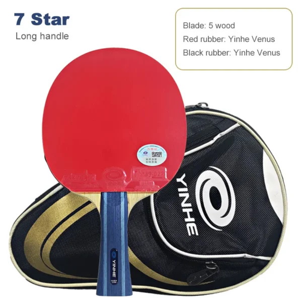 Yinhe Professional Table Tennis Racket 7/8/9/10 Star Carbon Offensive Ping Pong Racket Lightweight Elastic with ITTF Approved