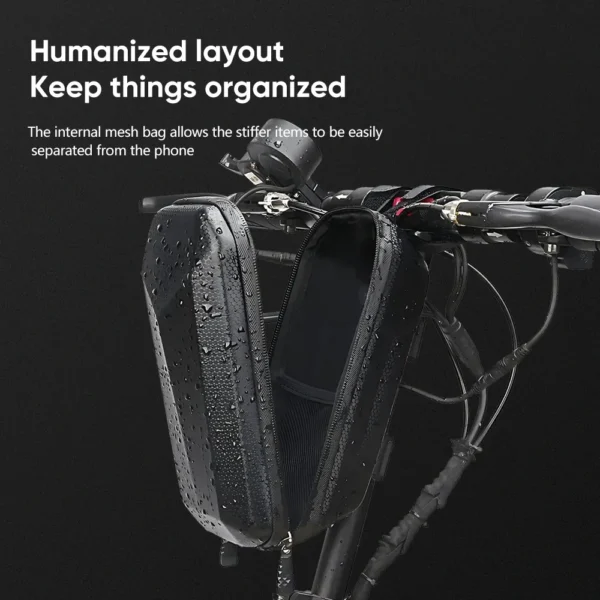 Electric Scooter Bag Storage Electric Bike Handlebar Bag Scooter Storage Bag with Large Capacity Waterproof Front Handlebar Bag