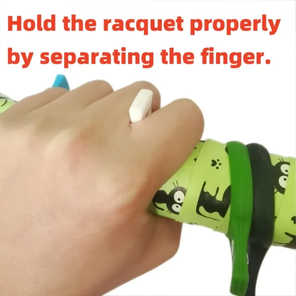 S6dd257a88a1e447cbda4e1622297f0ebF.webp Tennis Grip Trainer for Hand to Hold The Racquet Properly Racket Grip Trainer Silicone for Tennis Training