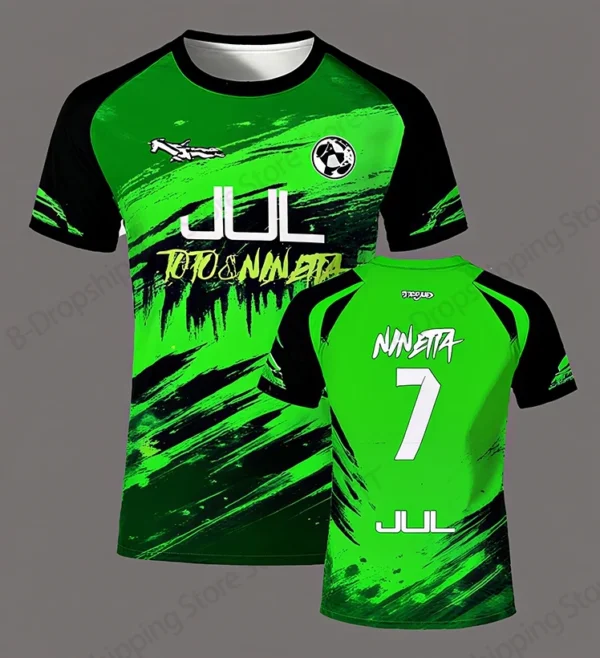 Jersey 90 minute JUL MM8 Football 3d Print T-shirt Men Women Fashion Short Sleeve Tops Tees Sports Tshirt Y2k Clothing New 2025