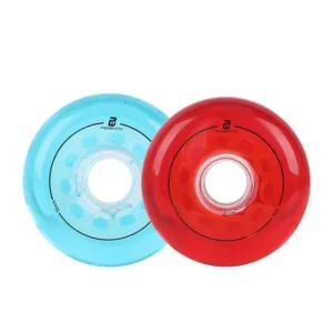 83A transparent crystal inline skates wheel FSK slalom skating rodas 72MM 76MM 80MM blue red roller for powerslide for SEBA high