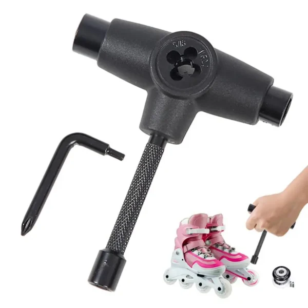 Skateboard T Tool T Shape Skateboard Tool Skateboarding Wrench Repair Tool Roller Skate Wrench For Skates And Quad Skates