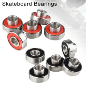 4/8pcs 608-2RS Skateboard Bearings Long Plate Integrated Bearing Long Life High Speed Silent Speed Bearing Parts & Accessories