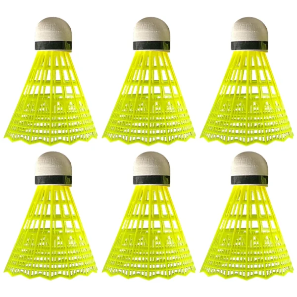 3/6 Pcs Green  PP Head Badminton Balls Portable Badminton Travel Out Products Sport Training Nylon Shuttlecock Outdoor Supplies