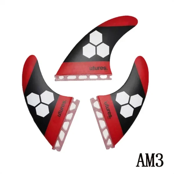 BiLong FUT AM-Size 3-Fin Surfboard Fins Glass Fiber Composite Material Tail Wave Surfboard Accessories Wakeboard Surf Fin
