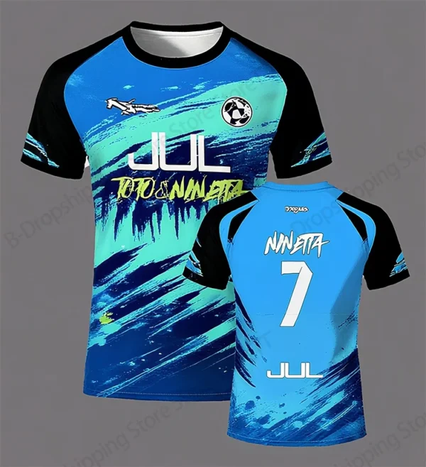 Jersey 90 minute JUL MM8 Football 3d Print T-shirt Men Women Fashion Short Sleeve Tops Tees Sports Tshirt Y2k Clothing New 2025