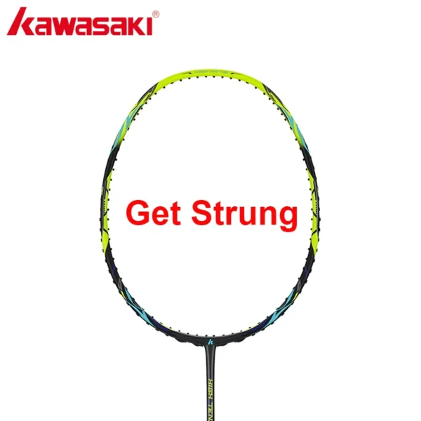 S9f6bcef5908a4b4d997651a426a4bcd2b.webp Kawasaki Badminton Racket New Professional HIGH TENSION 35LBS 100% Graphite Badminton Racquet HIGH TENSION G30 WITH STRUNG