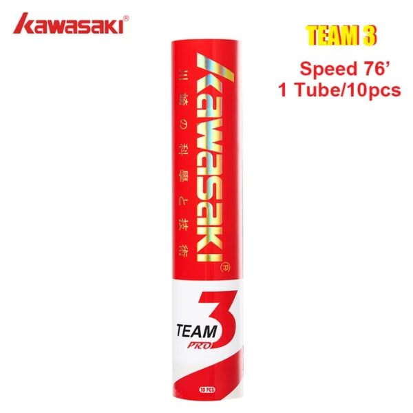 Sa0a07f2a0fbb49d885085ed38283c64bc.webp 12PCS Kawasaki Badminton Shuttlecock King 8E Goose Feather Badminton Shuttlecock Training Sports Speed 76 77 Badminton Ball