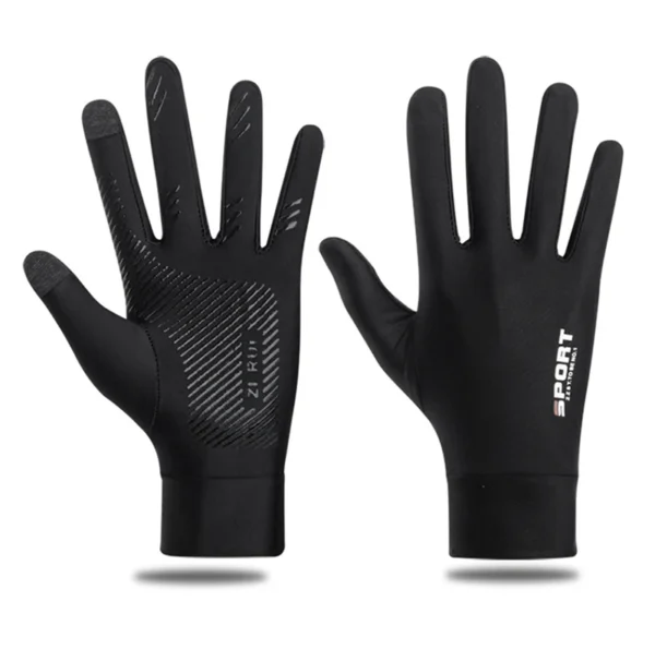 Sa49f7e34ba3e43fda986e482bf964eb8I.webp 1 Pair Ultra Thin Outdoor Sports Gloves Ice Silk Non Slip Gloves High Elasticity for Cycling and fishing Gift for Father