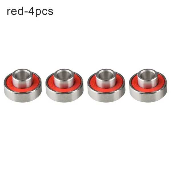 4/8pcs 608-2RS Skateboard Bearings Long Plate Integrated Bearing Long Life High Speed Silent Speed Bearing Parts & Accessories