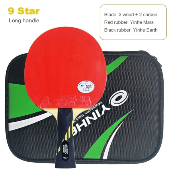 Yinhe Professional Table Tennis Racket 7/8/9/10 Star Carbon Offensive Ping Pong Racket Lightweight Elastic with ITTF Approved